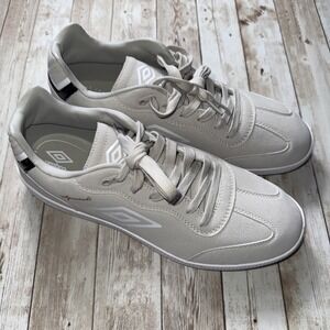 Umbro Men's SPECIALI TERRACE FS Indoor Beige Soccer Shoes Trainers Suede Size 11